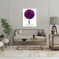 Personalizuotas vaikiškas žvaigždžių žemėlapis mergaitei ant drobės  Drobe -  dovanokis.lt