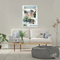 Personalizuotas mūsų šeimos atostogos spaudinys ant drobės  Drobe -  dovanokis.lt