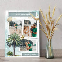 Personalizuotas mūsų šeimos atostogos spaudinys ant drobės  Drobe -  dovanokis.lt