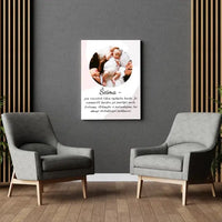 Personalizuotas šeimos iliustracijos spaudinys, su jūsų nuotrauka  Drobe -  dovanokis.lt