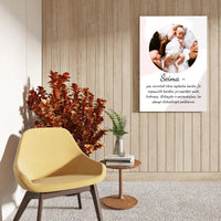 Personalizuotas šeimos iliustracijos spaudinys, su jūsų nuotrauka  Drobe -  dovanokis.lt