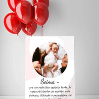 Personalizuotas šeimos iliustracijos spaudinys, su jūsų nuotrauka  Drobe -  dovanokis.lt