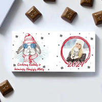 Personalizuotas "Kalėdinis dizainas 13“ šokoladas su jūsų nuotrauka TeeInBlue