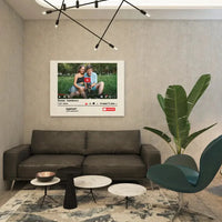 Personalizuotas "YouTube" dizaino kūrinys ant drobės su jūsų nuotrauka ir tekstais  Drobe -  dovanokis.lt