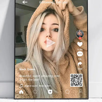 Personalizuotas "TikTok" dizaino įrėmintas plakatas su jūsų nuotrauka ir tekstais  Posteris(Plakatas) -  dovanokis.lt