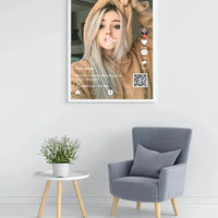 Personalizuotas "TikTok" dizaino įrėmintas plakatas su jūsų nuotrauka ir tekstais  Posteris(Plakatas) -  dovanokis.lt