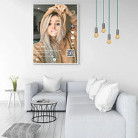 Personalizuotas "TikTok" dizaino įrėmintas plakatas su jūsų nuotrauka ir tekstais  Posteris(Plakatas) -  dovanokis.lt