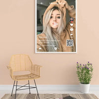 Personalizuotas "TikTok" dizaino įrėmintas plakatas su jūsų nuotrauka ir tekstais  Posteris(Plakatas) -  dovanokis.lt