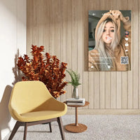 Personalizuotas "TikTok" dizaino kūrinys ant drobės su jūsų nuotrauka ir tekstais  Drobe -  dovanokis.lt