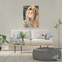 Personalizuotas "TikTok" dizaino kūrinys ant drobės su jūsų nuotrauka ir tekstais  Drobe -  dovanokis.lt