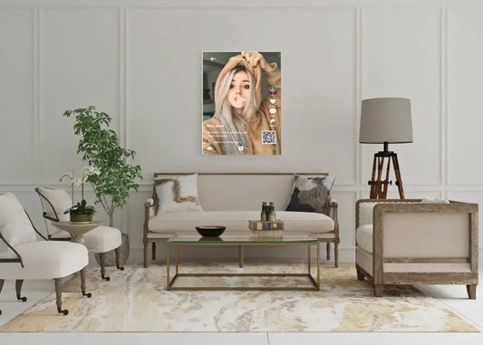 Personalizuotas "TikTok" dizaino kūrinys ant drobės su jūsų nuotrauka ir tekstais  Drobe -  dovanokis.lt