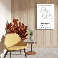 Personalizuotas Spotify muzikos grotuvas ant drobės su iliustracija, jūsų nuotrauka, daina ir spotify kodu  Drobe -  dovanokis.lt