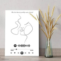 Personalizuotas Spotify muzikos grotuvas ant drobės su iliustracija, jūsų nuotrauka, daina ir spotify kodu  Drobe -  dovanokis.lt