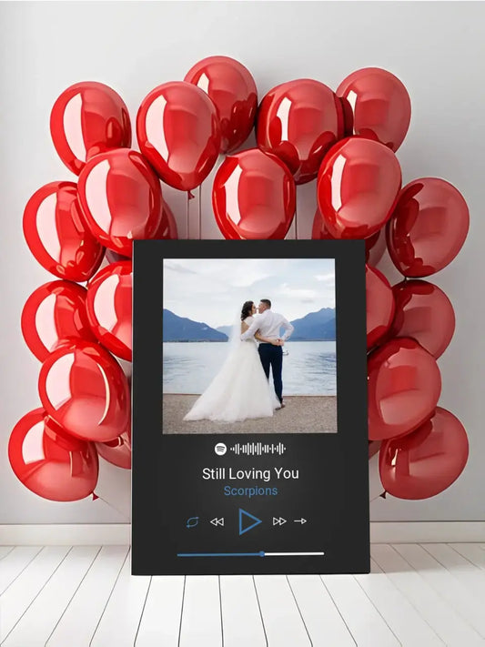 Personalizuotas Spotify muzikos grotuvas ant drobės su jūsų nuotrauka, daina ir spotify kodu  Drobe -  dovanokis.lt