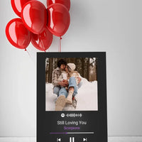 Personalizuotas Spotify muzikos grotuvas ant drobės su jūsų nuotrauka, daina ir spotify kodu  Drobe -  dovanokis.lt