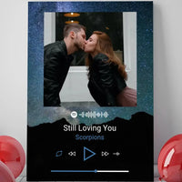 Personalizuotas Spotify muzikos grotuvas ant drobės su jūsų nuotrauka, daina ir spotify kodu  Drobe -  dovanokis.lt