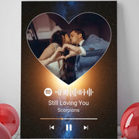 Personalizuotas Spotify muzikos grotuvas ant drobės su jūsų nuotrauka, daina ir spotify kodu  Drobe -  dovanokis.lt