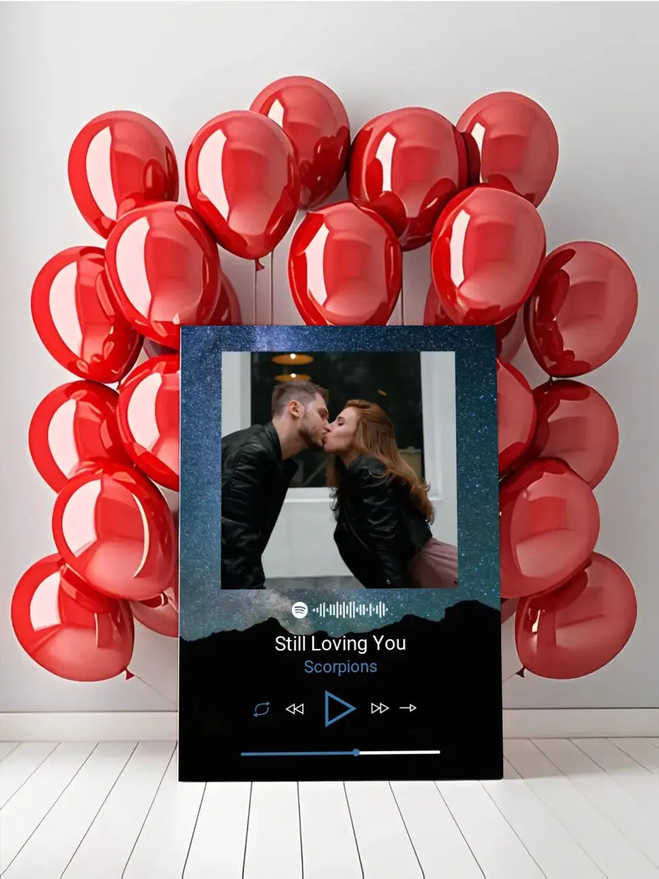 Personalizuotas Spotify muzikos grotuvas ant drobės su jūsų nuotrauka, daina ir spotify kodu  Drobe -  dovanokis.lt