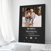 Personalizuotas Spotify muzikos grotuvas ant drobės su jūsų nuotrauka, daina ir spotify kodu  Drobe -  dovanokis.lt