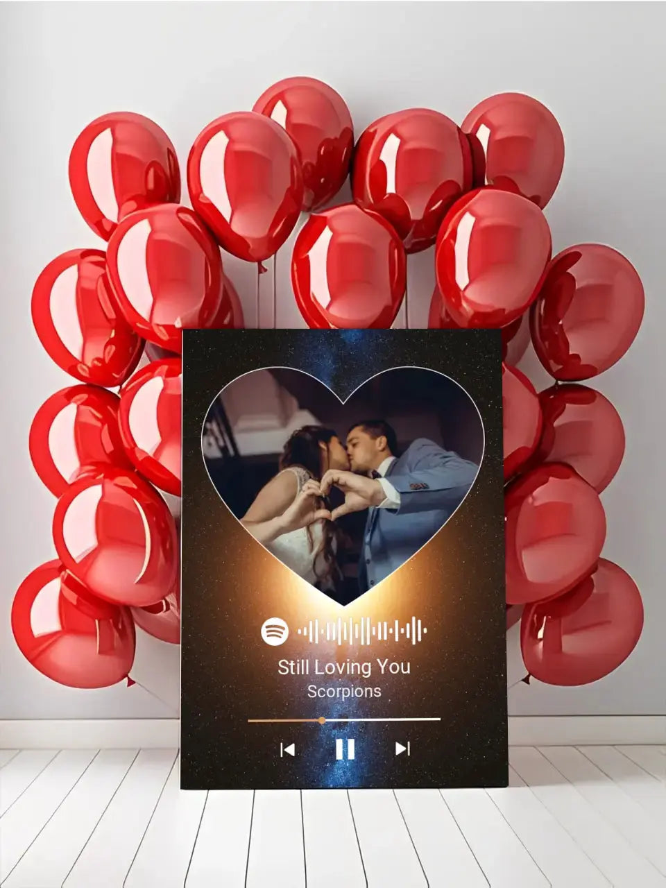 Personalizuotas Spotify muzikos grotuvas ant drobės su jūsų nuotrauka, daina ir spotify kodu  Drobe -  dovanokis.lt