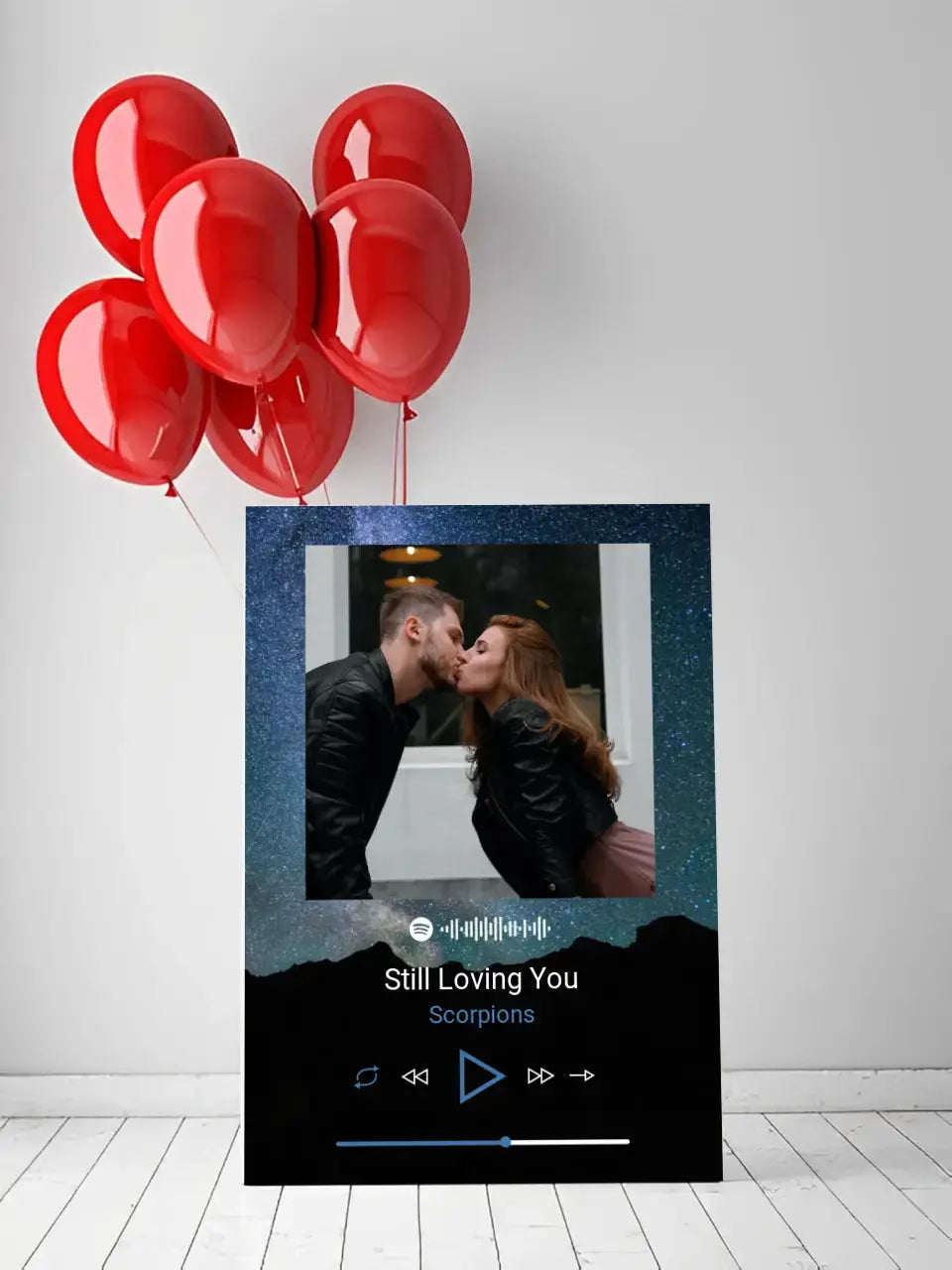 Personalizuotas Spotify muzikos grotuvas ant drobės su jūsų nuotrauka, daina ir spotify kodu  Drobe -  dovanokis.lt