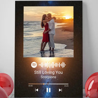 Personalizuotas Spotify muzikos grotuvas ant drobės su jūsų nuotrauka, daina ir spotify kodu  Drobe -  dovanokis.lt