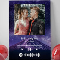 Personalizuotas Spotify muzikos grotuvas ant drobės su jūsų nuotrauka, daina ir spotify kodu  Drobe -  dovanokis.lt