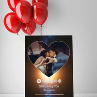 Personalizuotas Spotify muzikos grotuvas ant drobės su jūsų nuotrauka, daina ir spotify kodu  Drobe -  dovanokis.lt