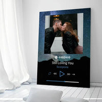 Personalizuotas Spotify muzikos grotuvas ant drobės su jūsų nuotrauka, daina ir spotify kodu  Drobe -  dovanokis.lt