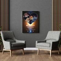 Personalizuotas Spotify muzikos grotuvas ant drobės su jūsų nuotrauka, daina ir spotify kodu  Drobe -  dovanokis.lt