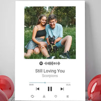 Personalizuotas Spotify muzikos grotuvas ant drobės su jūsų nuotrauka, daina ir spotify kodu  Drobe -  dovanokis.lt