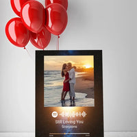 Personalizuotas Spotify muzikos grotuvas ant drobės su jūsų nuotrauka, daina ir spotify kodu  Drobe -  dovanokis.lt