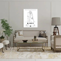 Personalizuotas Spotify muzikos grotuvas ant drobės su iliustracija, jūsų nuotrauka, daina ir spotify kodu  Drobe -  dovanokis.lt