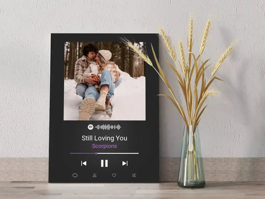 Personalizuotas Spotify muzikos grotuvas ant drobės su jūsų nuotrauka, daina ir spotify kodu  Drobe -  dovanokis.lt