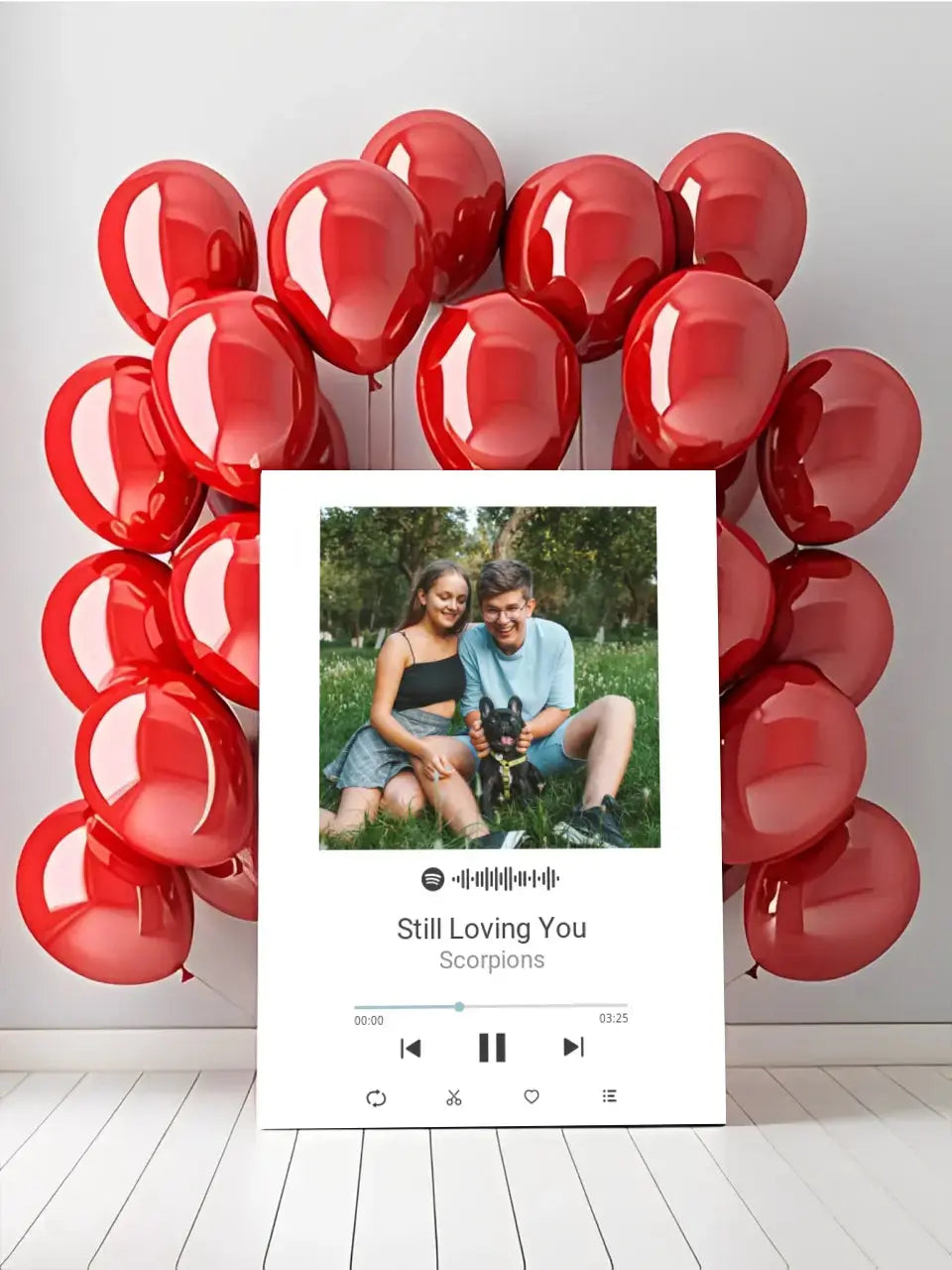 Personalizuotas Spotify muzikos grotuvas ant drobės su jūsų nuotrauka, daina ir spotify kodu  Drobe -  dovanokis.lt