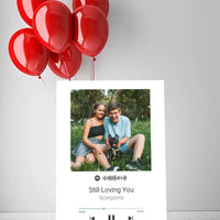 Personalizuotas Spotify muzikos grotuvas ant drobės su jūsų nuotrauka, daina ir spotify kodu  Drobe -  dovanokis.lt