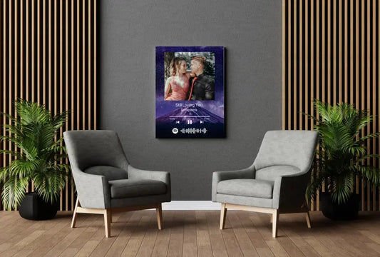 Personalizuotas Spotify muzikos grotuvas ant drobės su jūsų nuotrauka, daina ir spotify kodu  Drobe -  dovanokis.lt