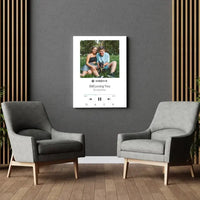 Personalizuotas Spotify muzikos grotuvas ant drobės su jūsų nuotrauka, daina ir spotify kodu  Drobe -  dovanokis.lt