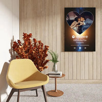 Personalizuotas Spotify muzikos grotuvas ant drobės su jūsų nuotrauka, daina ir spotify kodu  Drobe -  dovanokis.lt