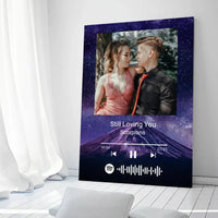 Personalizuotas Spotify muzikos grotuvas ant drobės su jūsų nuotrauka, daina ir spotify kodu  Drobe -  dovanokis.lt