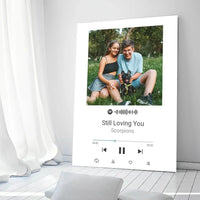 Personalizuotas Spotify muzikos grotuvas ant drobės su jūsų nuotrauka, daina ir spotify kodu  Drobe -  dovanokis.lt