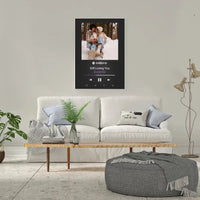 Personalizuotas Spotify muzikos grotuvas ant drobės su jūsų nuotrauka, daina ir spotify kodu  Drobe -  dovanokis.lt