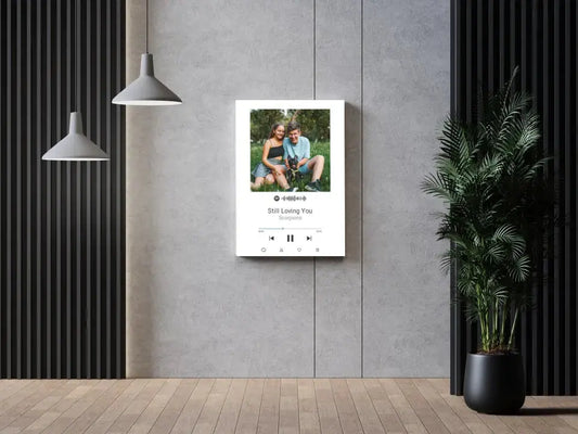 Personalizuotas Spotify muzikos grotuvas ant drobės su jūsų nuotrauka, daina ir spotify kodu  Drobe -  dovanokis.lt