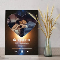 Personalizuotas Spotify muzikos grotuvas ant drobės su jūsų nuotrauka, daina ir spotify kodu  Drobe -  dovanokis.lt