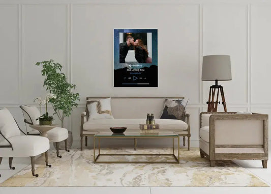 Personalizuotas Spotify muzikos grotuvas ant drobės su jūsų nuotrauka, daina ir spotify kodu  Drobe -  dovanokis.lt