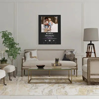 Personalizuotas Spotify muzikos grotuvas ant drobės su jūsų nuotrauka, daina ir spotify kodu  Drobe -  dovanokis.lt