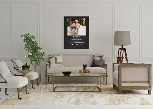 Personalizuotas Spotify muzikos grotuvas ant drobės su jūsų nuotrauka, daina ir spotify kodu  Drobe -  dovanokis.lt