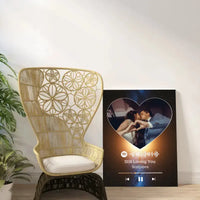 Personalizuotas Spotify muzikos grotuvas ant drobės su jūsų nuotrauka, daina ir spotify kodu  Drobe -  dovanokis.lt