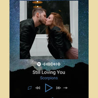 Personalizuotas Spotify muzikos grotuvas ant drobės su jūsų nuotrauka, daina ir spotify kodu  Drobe -  dovanokis.lt