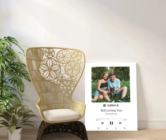 Personalizuotas Spotify muzikos grotuvas ant drobės su jūsų nuotrauka, daina ir spotify kodu  Drobe -  dovanokis.lt